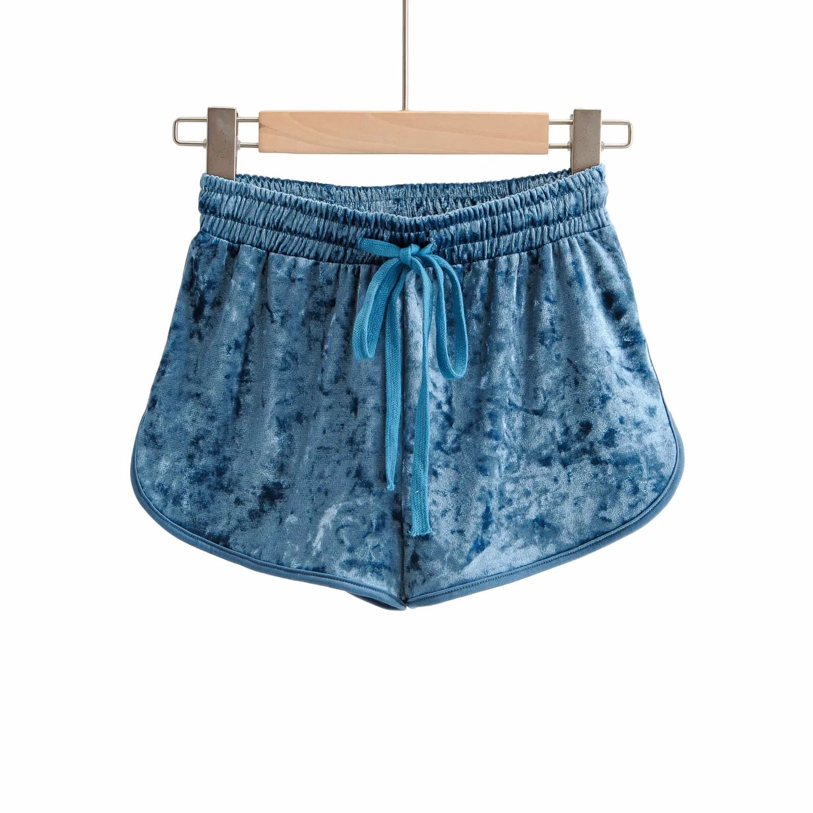 Velvet Hot Pants blue 