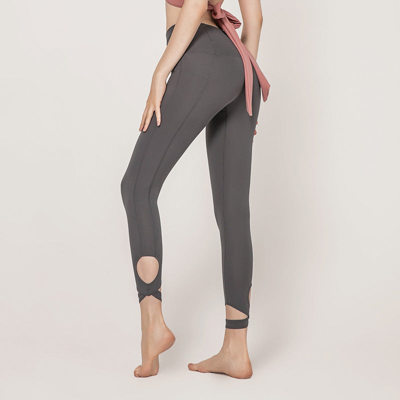 Trendy Yoga Suit grey pants 